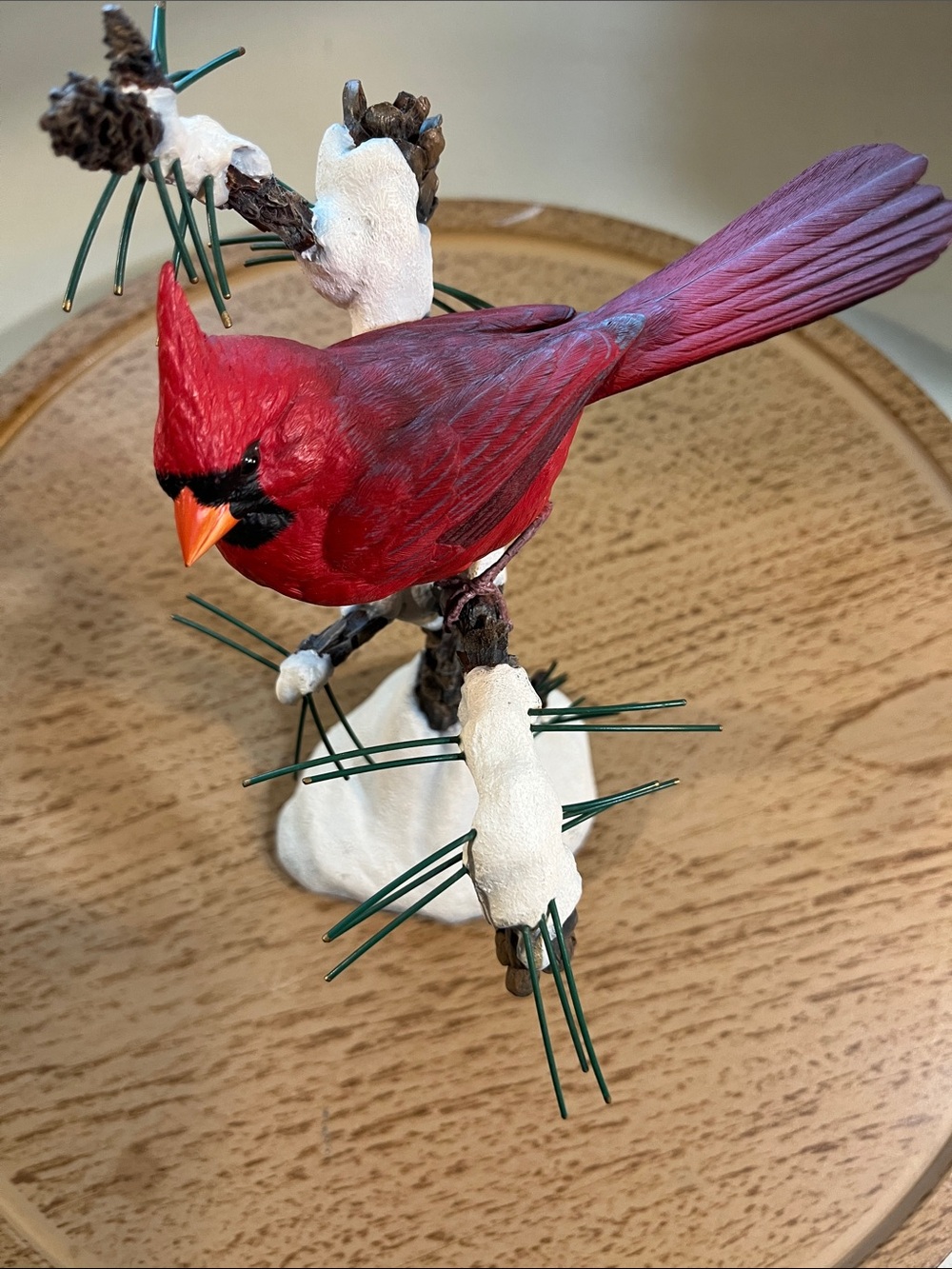 Red Cardinal Decorative Bird Figurine - Pets Bird